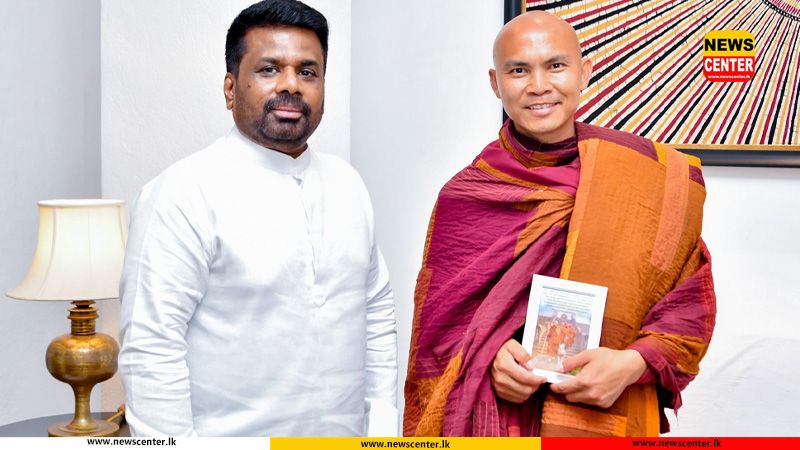 President meets Ven. Pannakara Thero following “Ehipassiko” peace walk