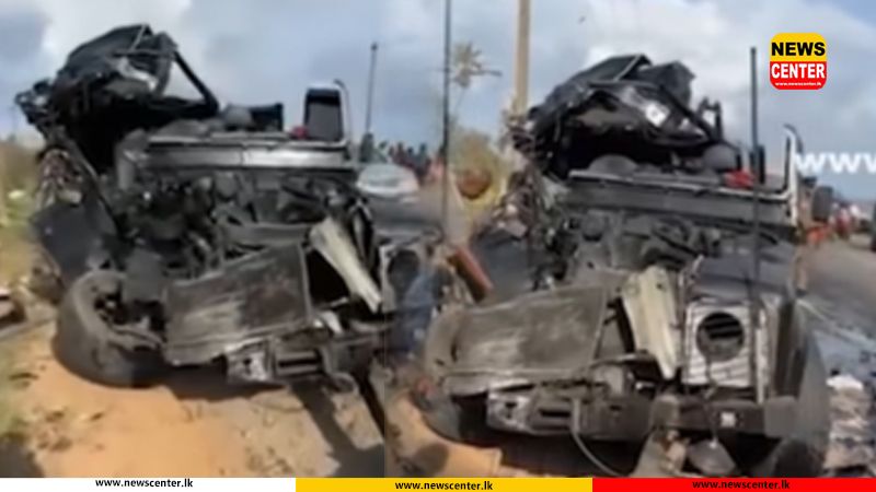 Watch : Matara Defender-lorry collision death toll rises to 2, five injured