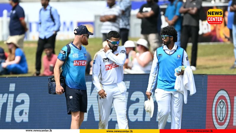දිනේෂ් චන්දිමාල් ආබාධයකට ලක්ව රෝහලට රැගෙන යයි
