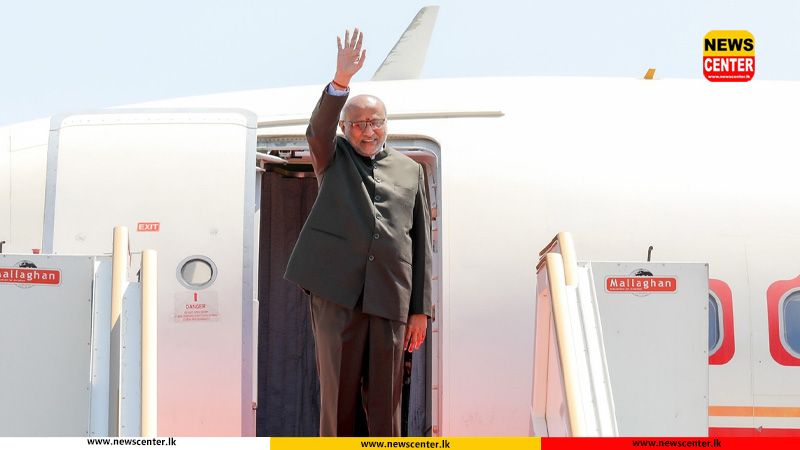 ඉන්දීය උප ජනාධිපති දිවයිනෙන් පිටත්ව යයි