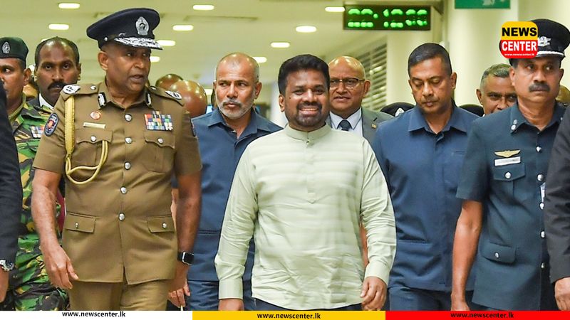 The President, who left for India, returns to the island.