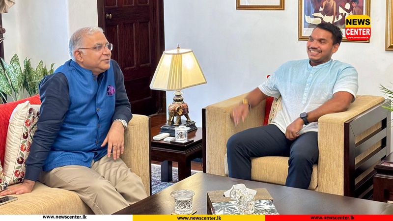 Indian High Commissioner Santosh Jha Meets MP Namal Rajapaksa