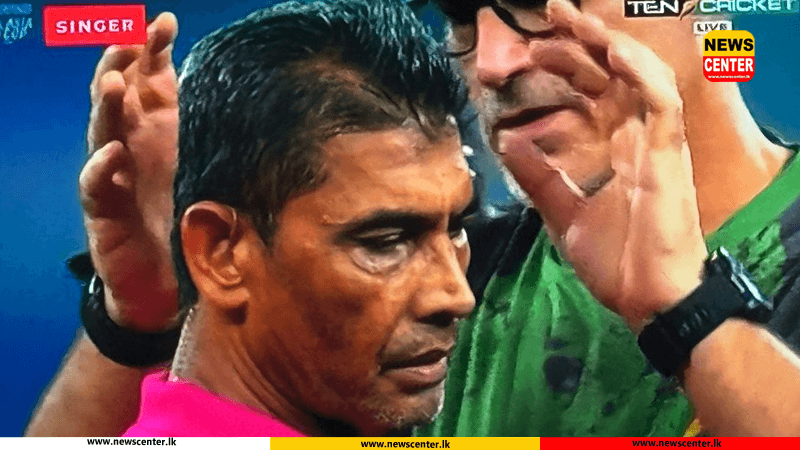 Umpire Ruchira Palliyaguruge Leaves Field After Being Hit by Ball in Pakistan-UAE Match