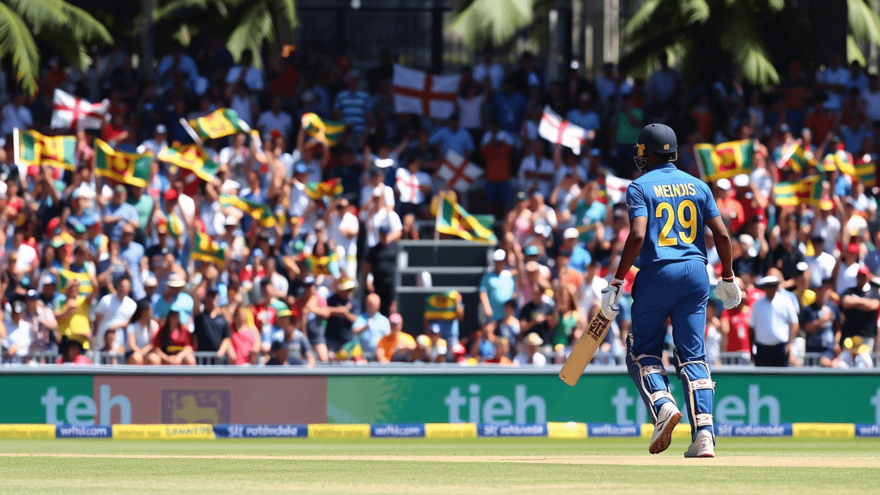England reaches 50/1 after powerplay, Sri Lanka strikes early
