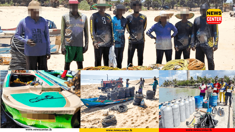  නීති විරෝධීව ධීවර කර්මාන්තයේ යෙදුණු 77 දෙනෙකු අත්අඩංගුවට 