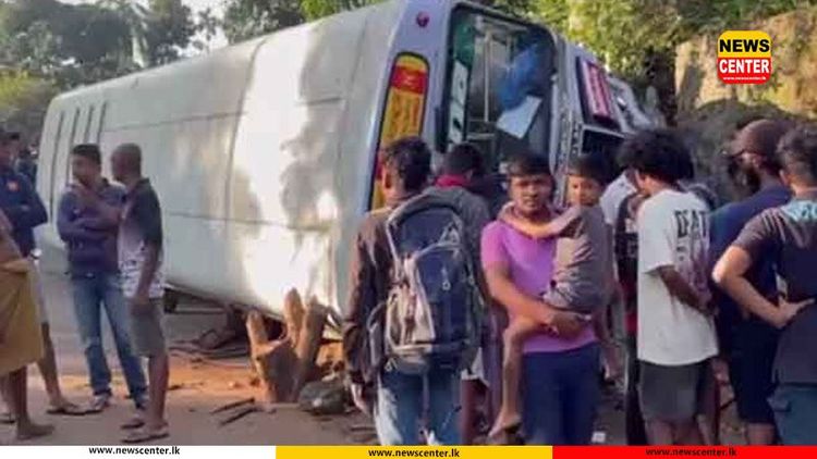 Bus overturns in Haldummulla: Driver killed, three others injured