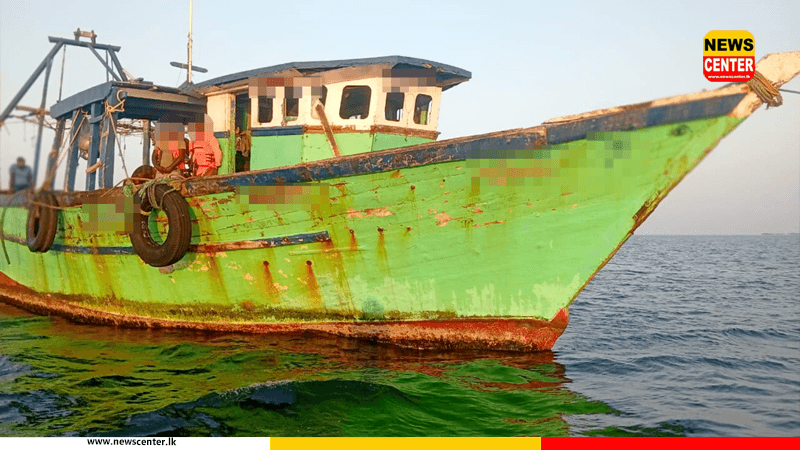   ඉන්දීය ධීවර යාත්‍රාවක් මන්නාරම උතුරු මුහුදේදී නාවික හමුදා  අත්අඩංගුවට