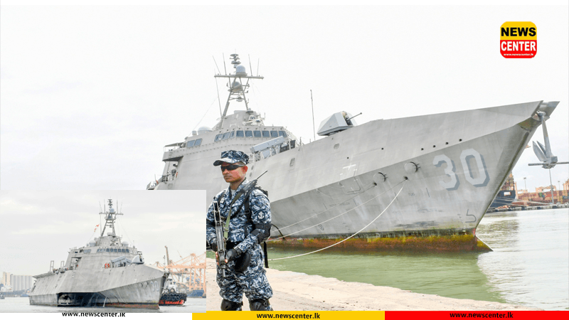   ඇමෙරිකානු යුධ නැවක්  කොළඹ වරායේ